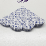 دستمال سفره خارجی طرحدار 20 عددی سورمه ای