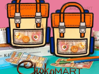 کیسه زیپ کیپ وارداتی فانتزی طرح کوله پشتی