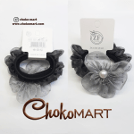 پک کش سر خارجی 3 عددی طرح گل نقره ای