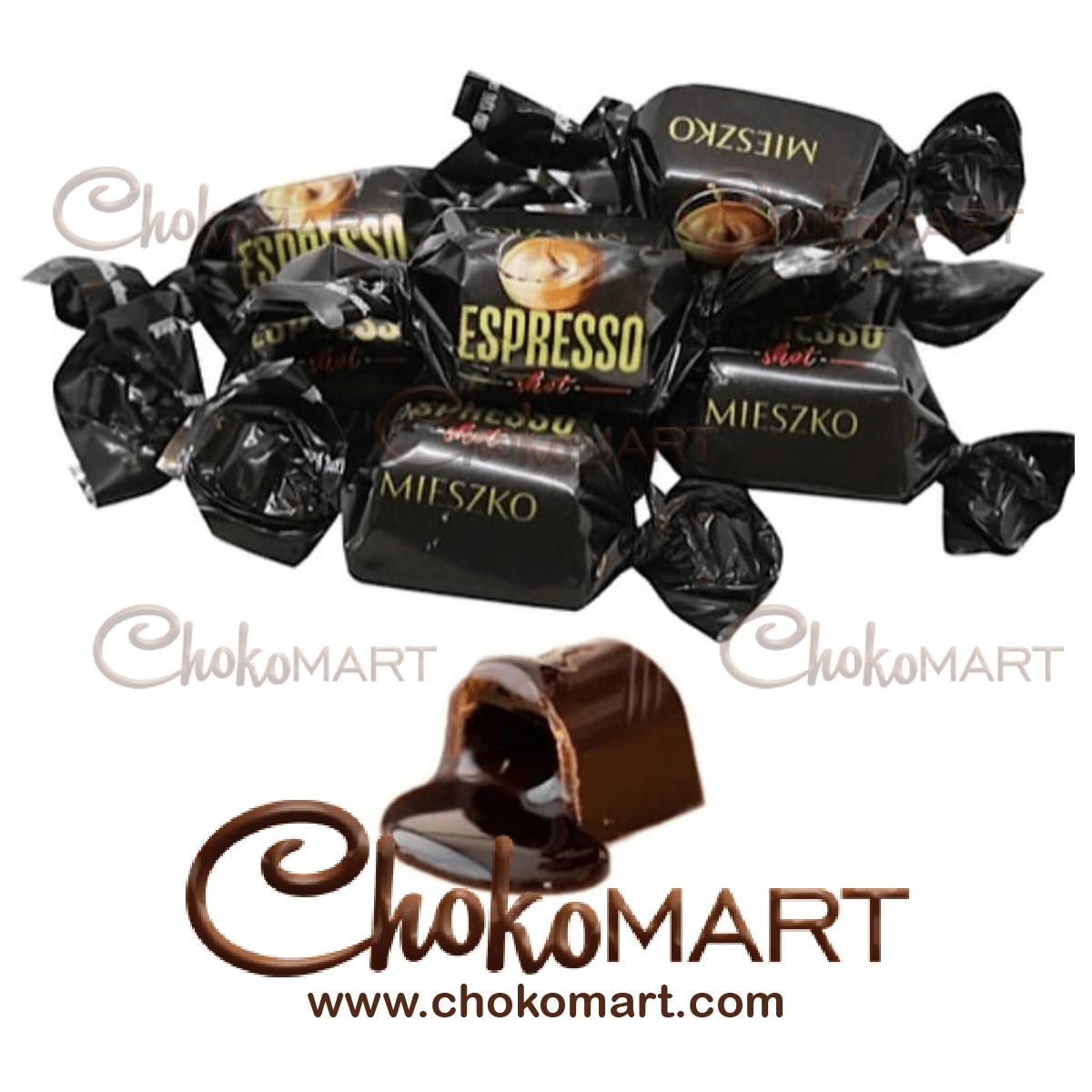 Post262 شکلات دارک با مایع میانی اسپرسو میشکو