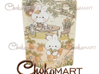 زیپ کیپ وارداتی فانتزی طرح خرگوش و چای